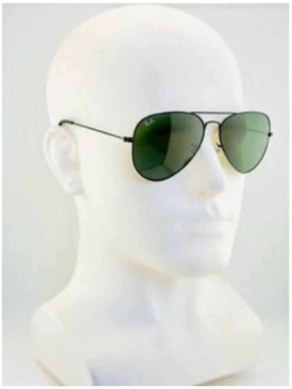 Ray-Ban Aviators Sunglasses RB3025 Gunmetal Frame with Gray Green Lenses